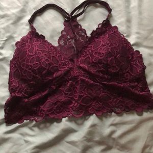 Racerback lace bralette